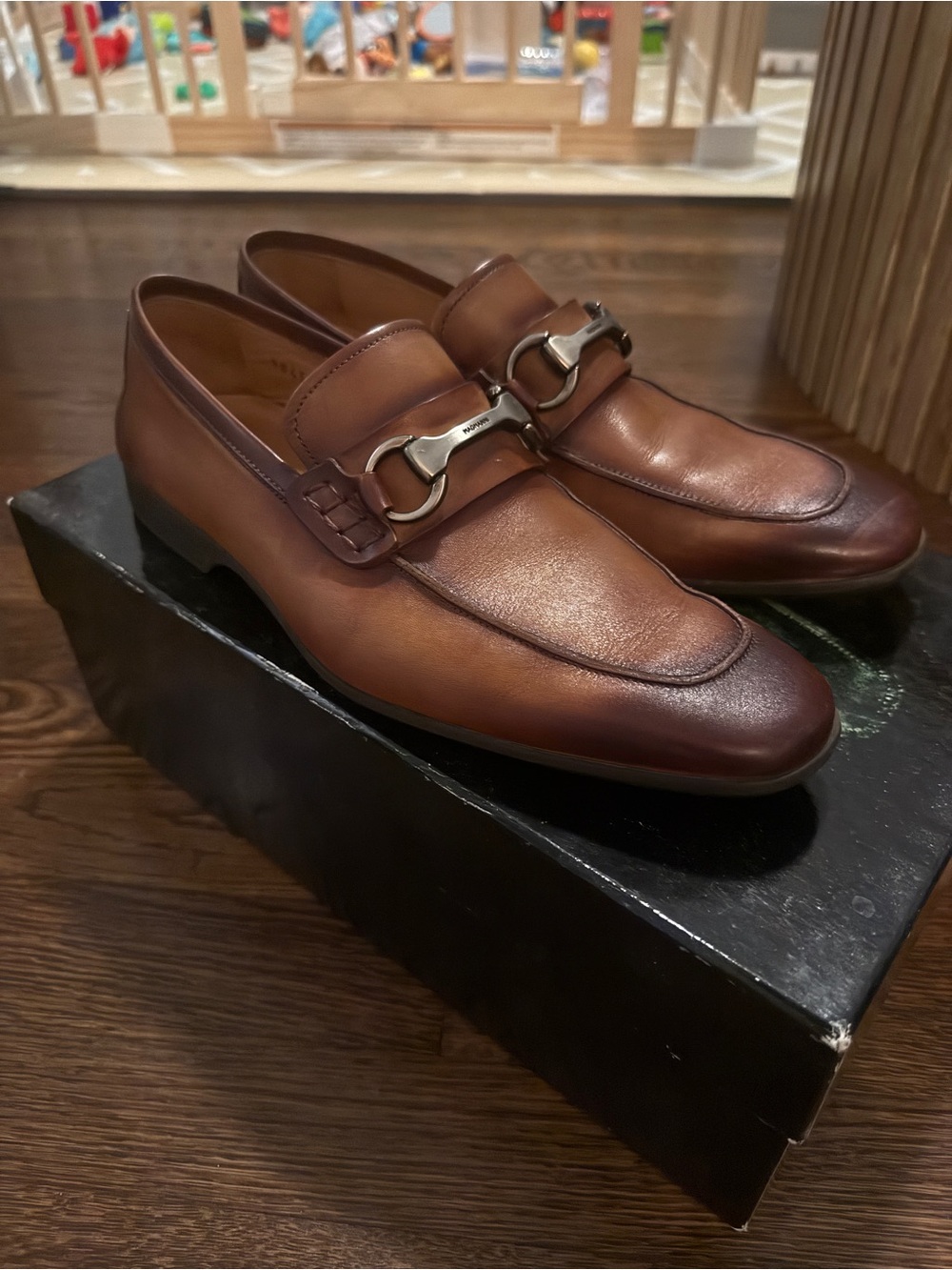 Magnanni Rafa II Loafers Cognac Size 39 M
